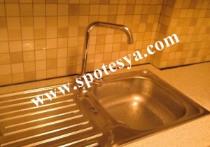 Spot sulu yemek tezgahı ikinci el 2500 TL 2 Mutfaklar için ikinci el lavabo bataryası