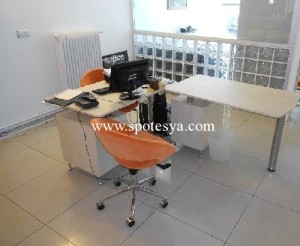 ikinci el ofis için L masa