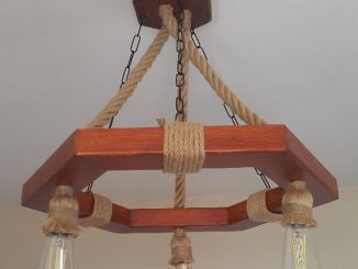ikinci el Ahşap Avize 1