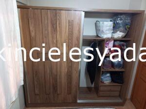 eskitme ankara mobilyası çok uygun 10 6 aylık ikinci el elbise dolabı sürgülü çekmeceli FİYATI: 650 TL