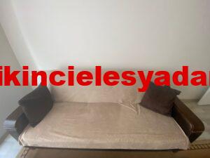 Doğtaş Nova Üçlü 2 kişilik ikinci el yatmalı çekyat kanepe 7 Outlet mobilya ucuz kanepe FİYATI: 250 TL