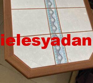 1 adet bilgisayar ve masası 13 Spot taş fayanslı masa tekerlekli masa ucuz fiyat